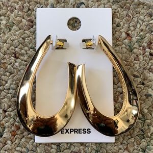 Gold hoop earrings